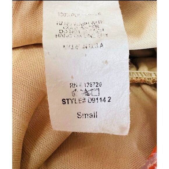 Anthropologie Womens Orange Keyhole Neckline Sleeveless Halter Dress Size Small - Picture 7 of 8